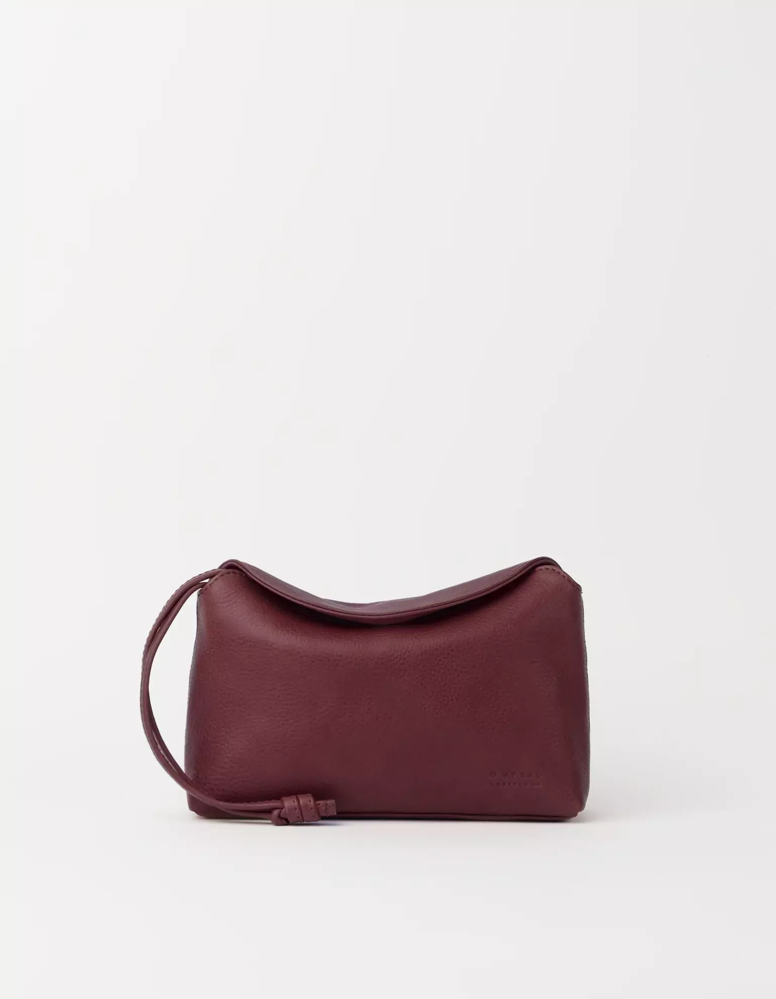 O MY BAG Sienna Mini Dark Cherry Soft Grain Leather Handtasche Leder kirschrot